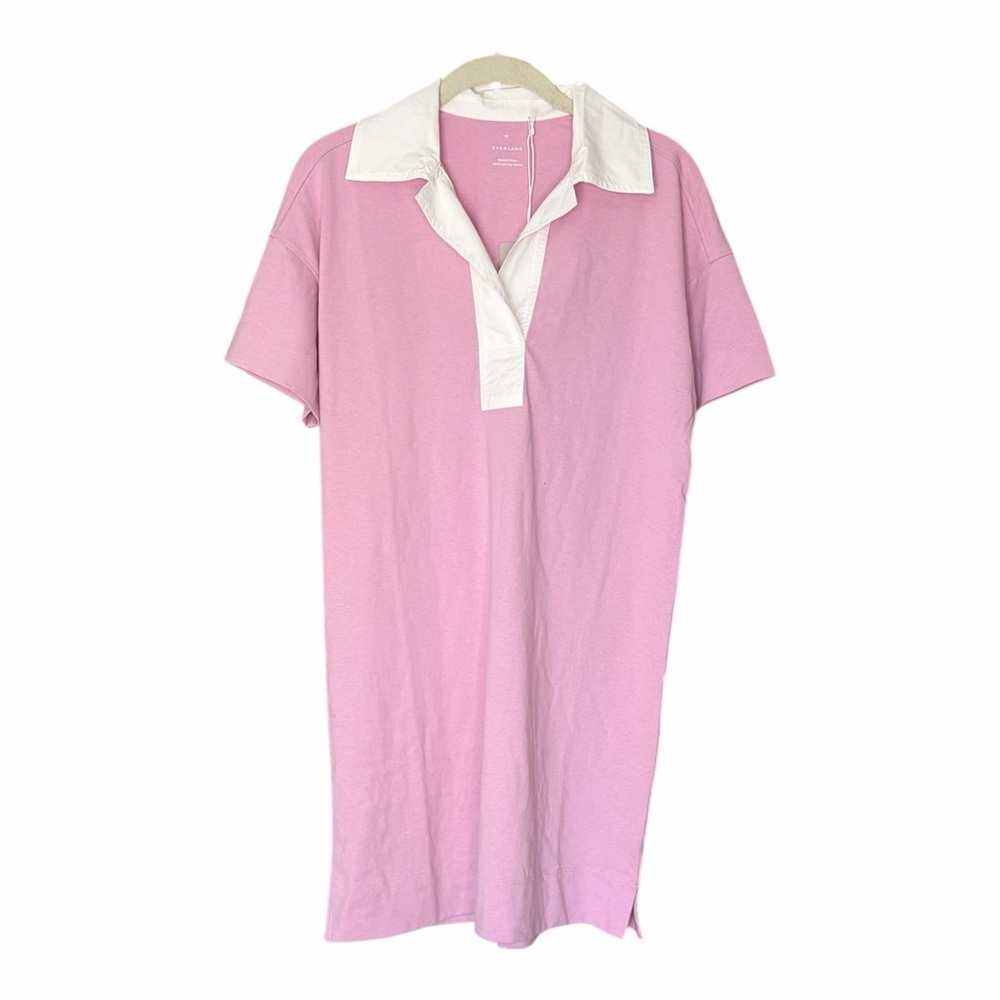 NWT Everlane Dress Cotton Polo Preppy Mauve XS - Picture 3 of 6